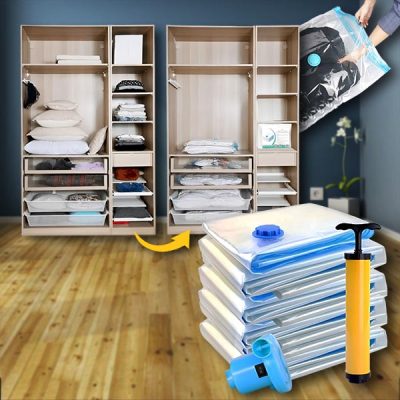 Спестете място и запазете дрехите свежи – Лесно вакуумно съхранение! (7 БР.) | VACKBAGS