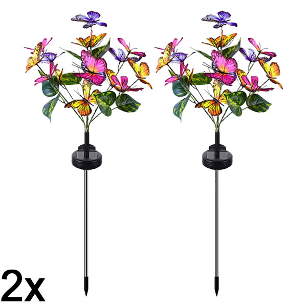 2x Соларна Лампа с Пеперуди | FLUTIX